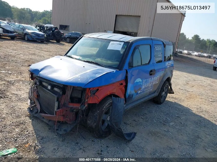 2005 Honda Element Ex VIN: 5J6YH18675L013497 Lot: 40177558