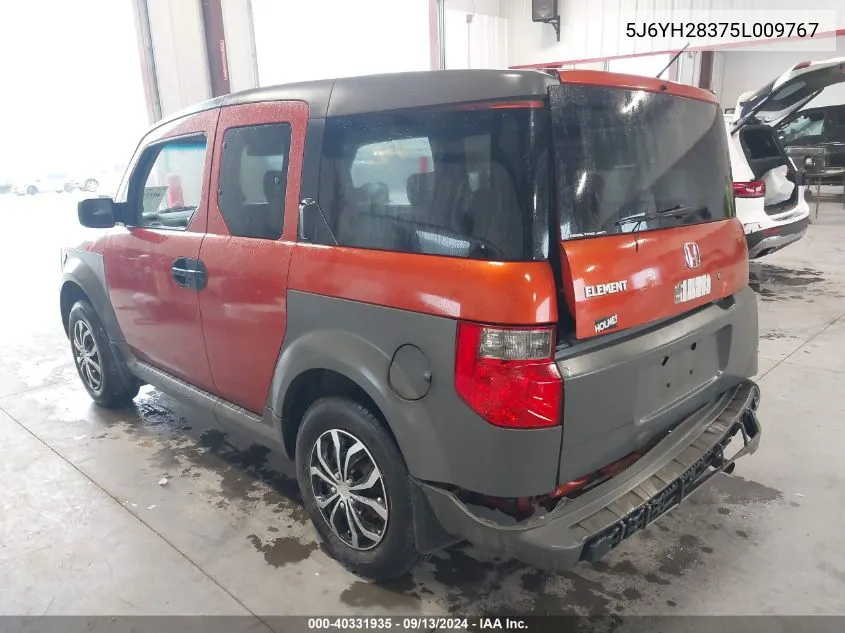 5J6YH28375L009767 2005 Honda Element Lx