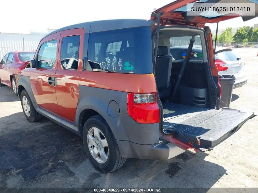 2005 Honda Element Ex VIN: 5J6YH18625L013410 Lot: 40349629