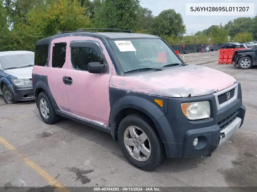 2005 Honda Element Ex VIN: 5J6YH28695L011207 Lot: 40354293