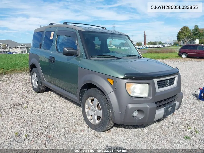 2005 Honda Element Ex VIN: 5J6YH28605L033855 Lot: 40485597