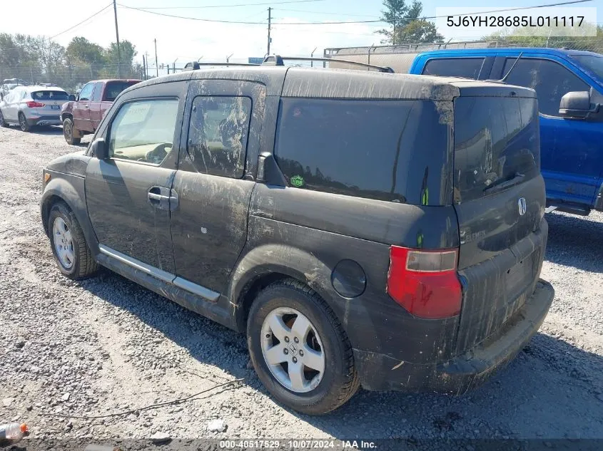 2005 Honda Element Ex VIN: 5J6YH28685L011117 Lot: 40517529