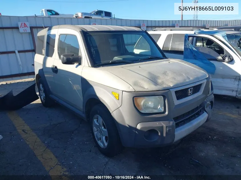 2005 Honda Element Ex VIN: 5J6YH18665L009103 Lot: 40617093