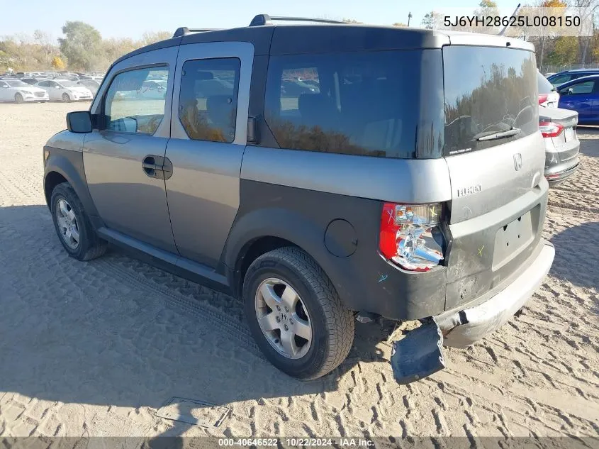 2005 Honda Element Ex VIN: 5J6YH28625L008150 Lot: 40646522