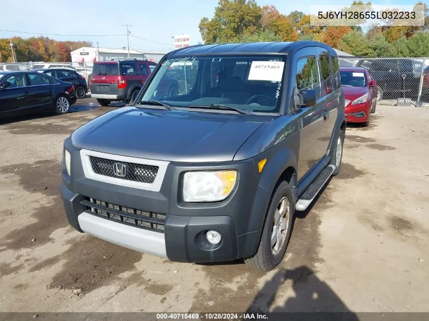 2005 Honda Element Ex VIN: 5J6YH28655L032233 Lot: 40715469