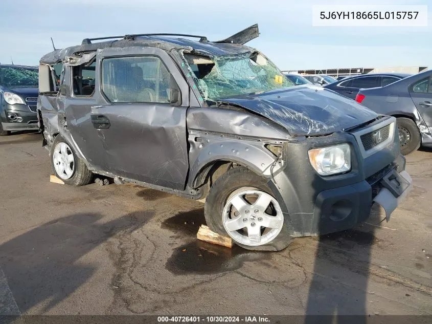 2005 Honda Element Ex VIN: 5J6YH18665L015757 Lot: 40726401