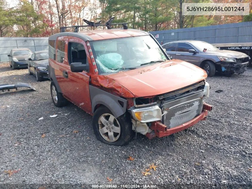 2005 Honda Element Ex VIN: 5J6YH28695L001244 Lot: 40789640