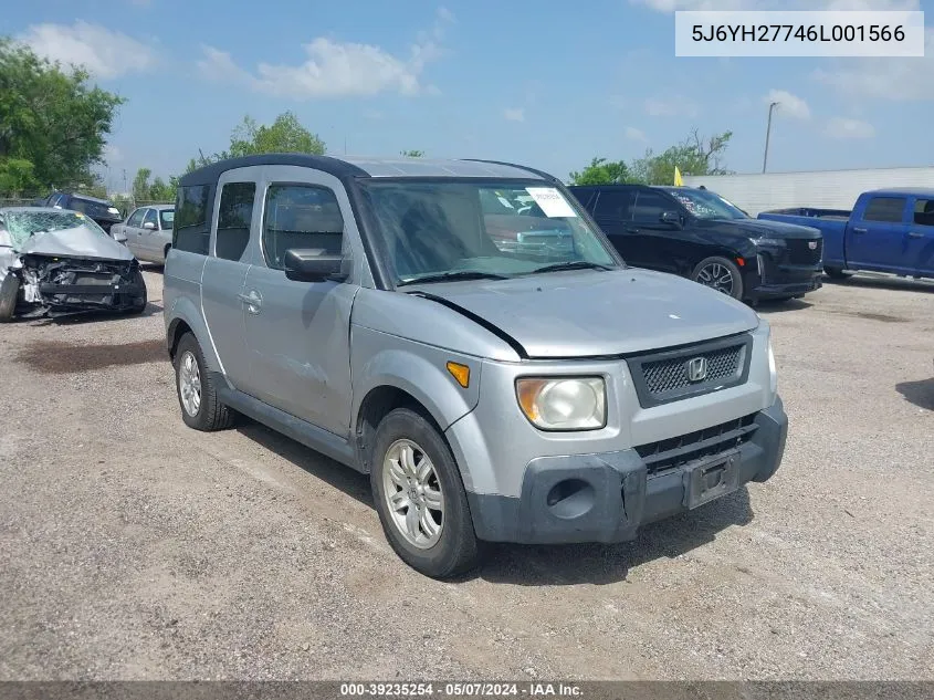 2006 Honda Element Ex-P VIN: 5J6YH27746L001566 Lot: 39235254