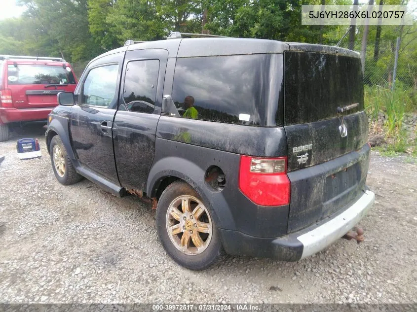 5J6YH286X6L020757 2006 Honda Element Ex