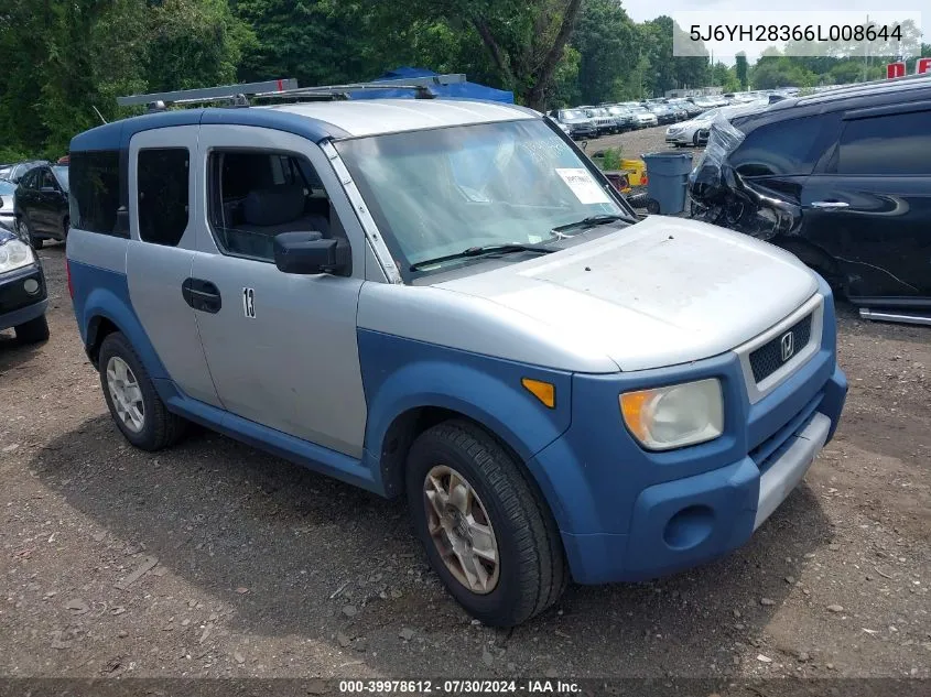 5J6YH28366L008644 2006 Honda Element Lx