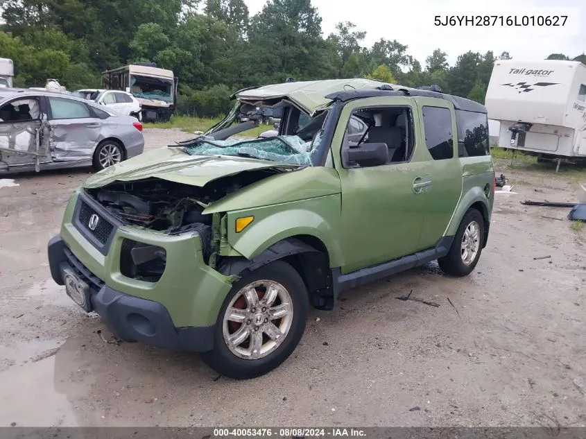 2006 Honda Element Ex-P VIN: 5J6YH28716L010627 Lot: 40053476