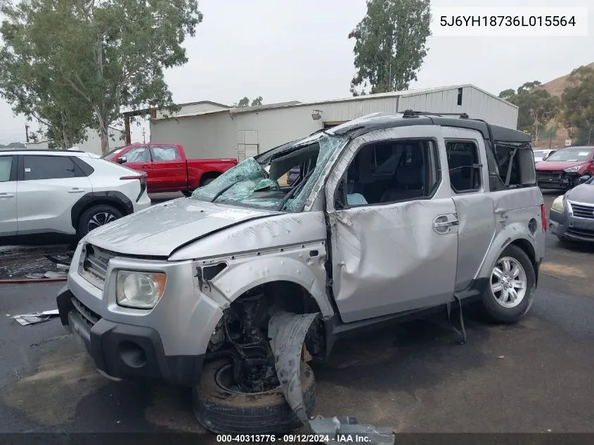 2006 Honda Element Ex VIN: 5J6YH18736L015564 Lot: 40313776