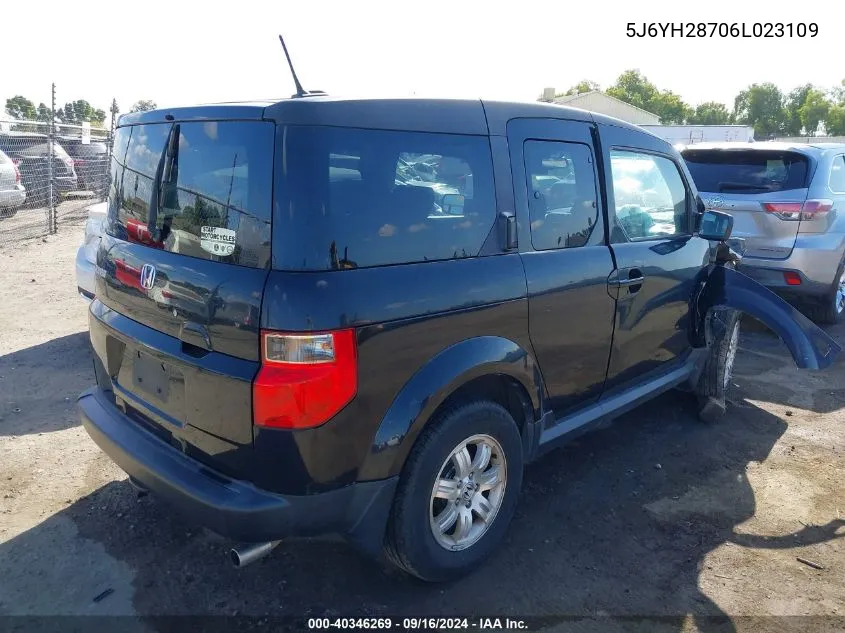 2006 Honda Element Ex VIN: 5J6YH28706L023109 Lot: 40346269