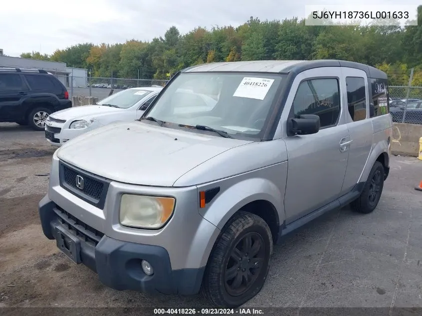 2006 Honda Element Ex-P VIN: 5J6YH18736L001633 Lot: 40418226