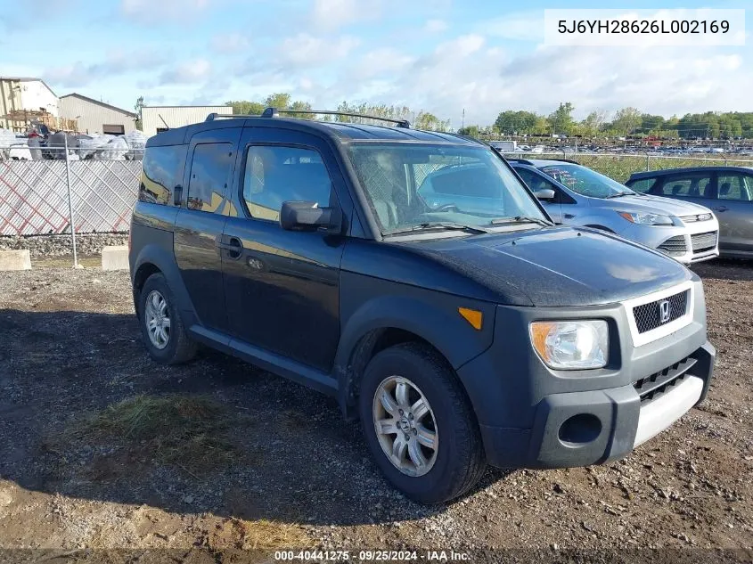 2006 Honda Element Ex VIN: 5J6YH28626L002169 Lot: 40441275