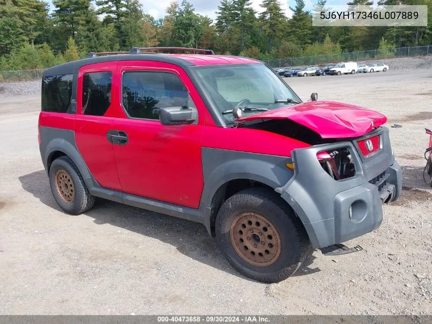 2006 Honda Element Lx VIN: 5J6YH17346L007889 Lot: 40473658