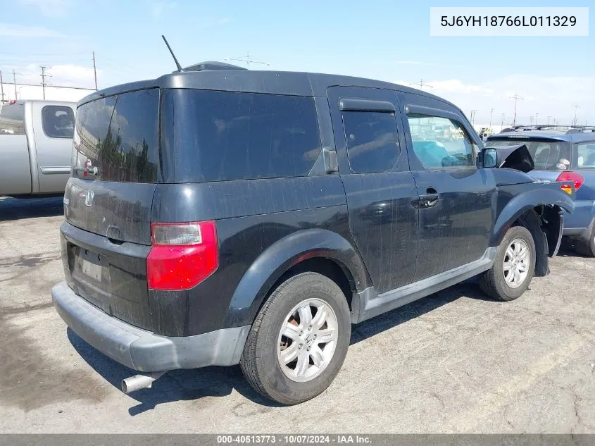 2006 Honda Element Ex-P VIN: 5J6YH18766L011329 Lot: 40513773