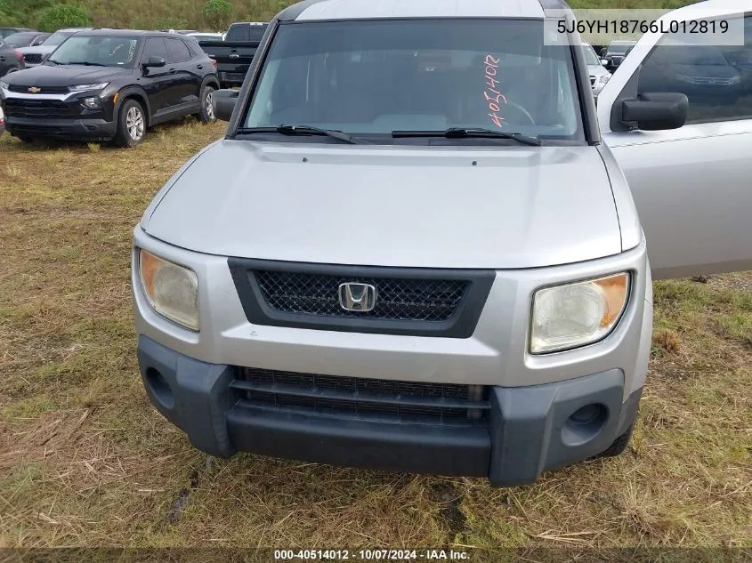 2006 Honda Element Ex-P VIN: 5J6YH18766L012819 Lot: 40514012