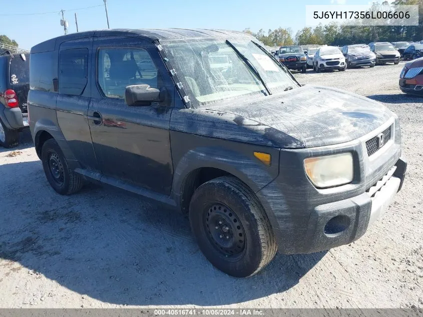 2006 Honda Element Lx VIN: 5J6YH17356L006606 Lot: 40516741