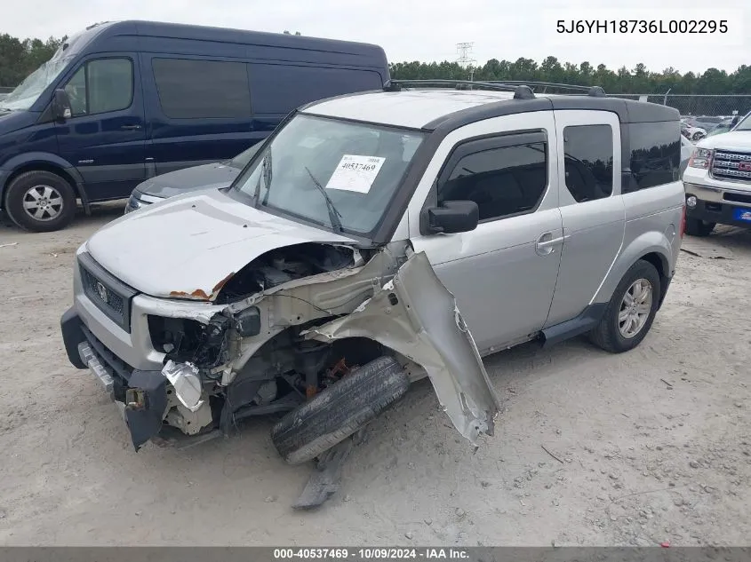 2006 Honda Element Ex-P VIN: 5J6YH18736L002295 Lot: 40537469