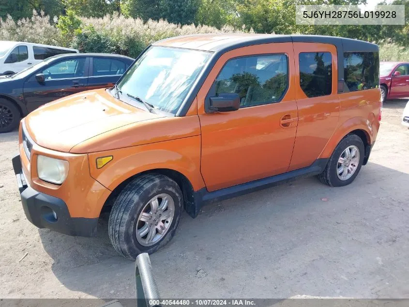 2006 Honda Element Ex-P VIN: 5J6YH28756L019928 Lot: 40544480