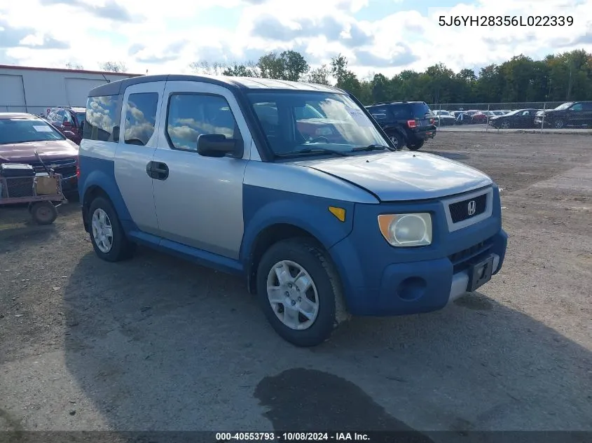 2006 Honda Element Lx VIN: 5J6YH28356L022339 Lot: 40553793