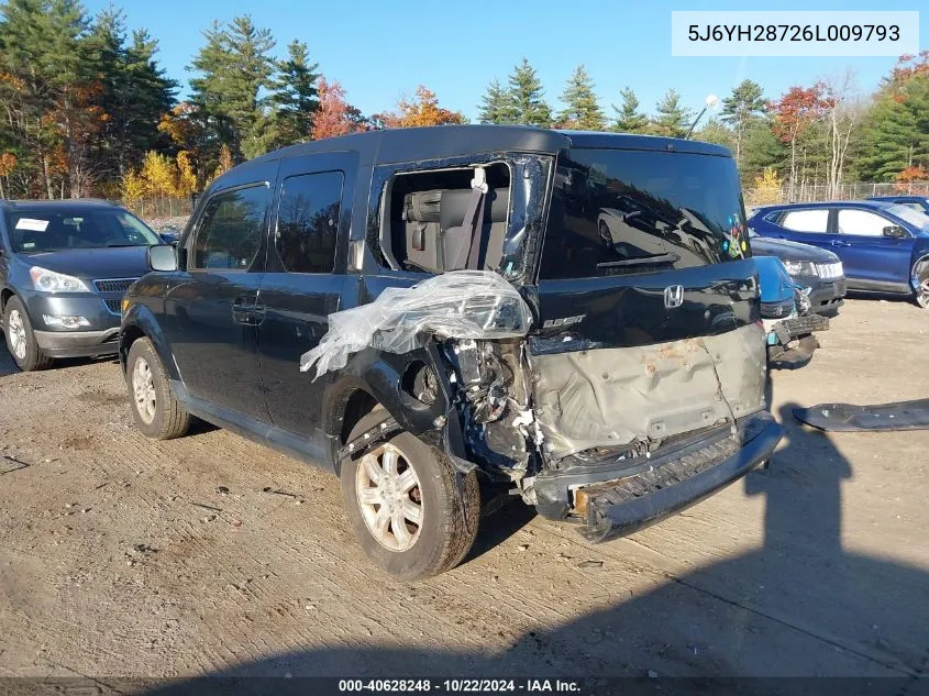 2006 Honda Element Ex-P VIN: 5J6YH28726L009793 Lot: 40628248