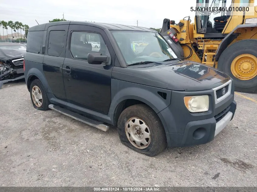 2006 Honda Element Lx VIN: 5J6YH18346L010080 Lot: 40633124