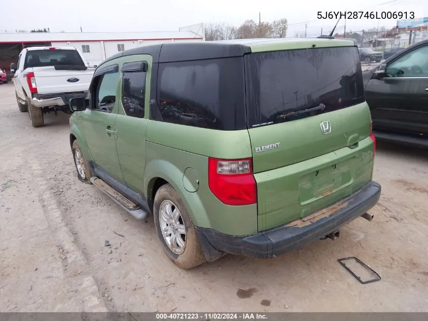 5J6YH28746L006913 2006 Honda Element Ex-P