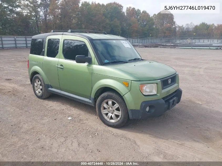 2006 Honda Element Ex-P VIN: 5J6YH27746L019470 Lot: 40724448