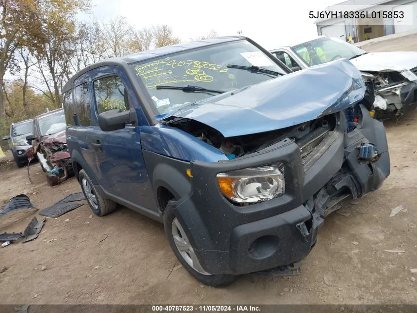 2006 Honda Element Lx VIN: 5J6YH18336L015853 Lot: 40787523