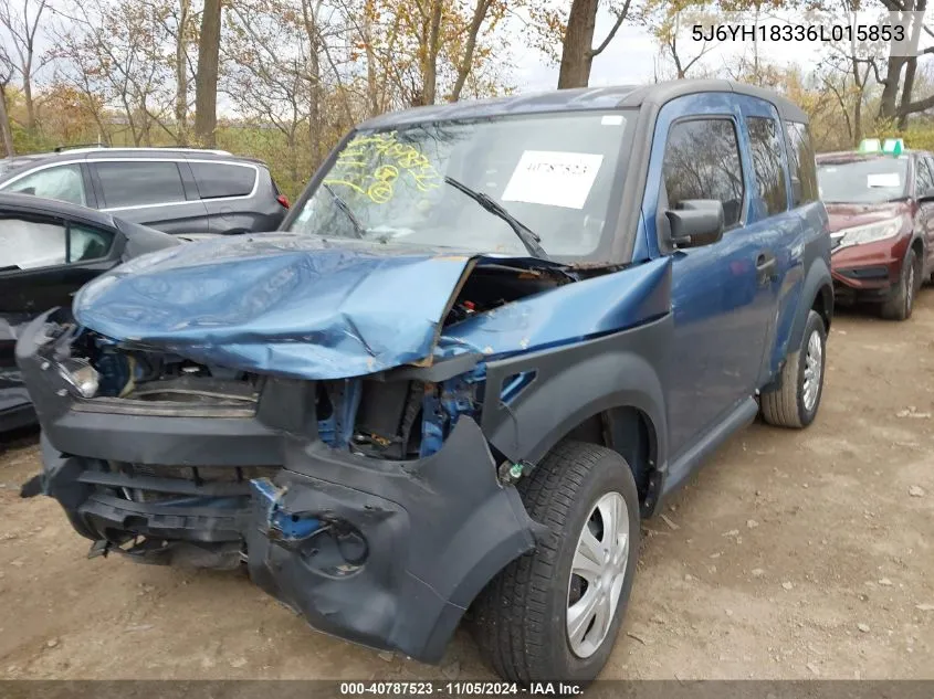 2006 Honda Element Lx VIN: 5J6YH18336L015853 Lot: 40787523