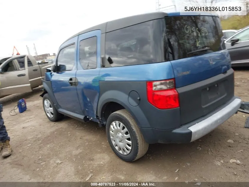 2006 Honda Element Lx VIN: 5J6YH18336L015853 Lot: 40787523