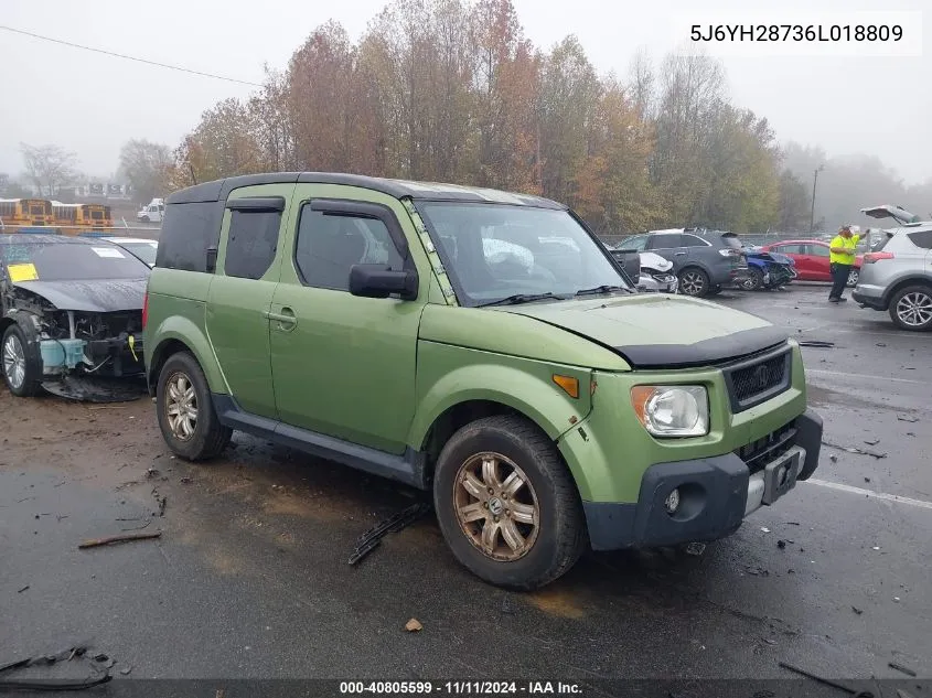 2006 Honda Element Ex-P VIN: 5J6YH28736L018809 Lot: 40805599