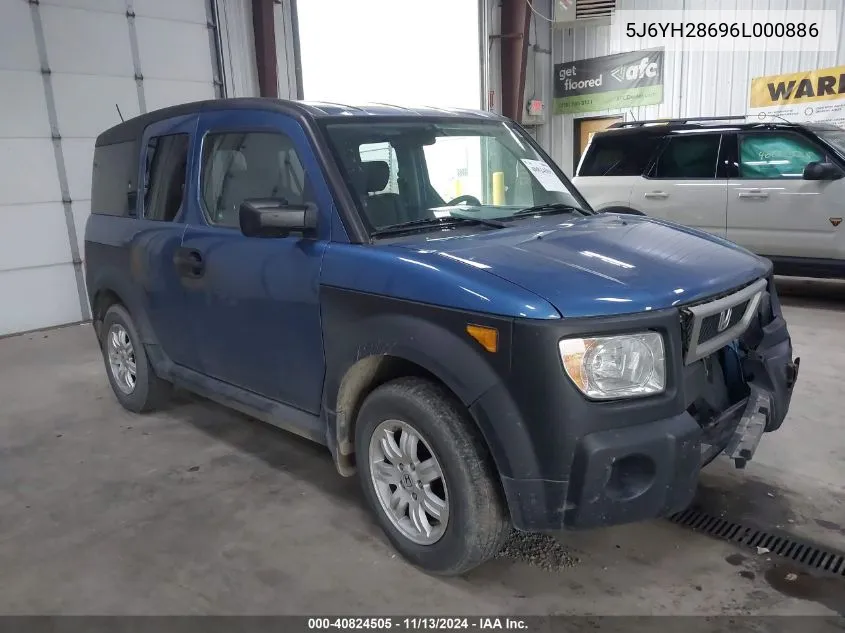 5J6YH28696L000886 2006 Honda Element Ex