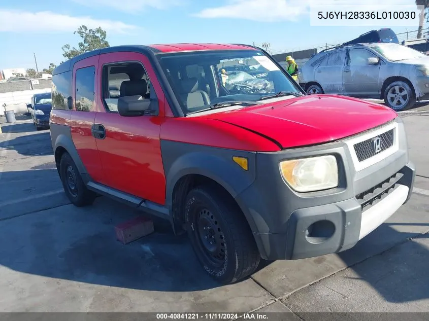 2006 Honda Element Lx VIN: 5J6YH28336L010030 Lot: 40841221