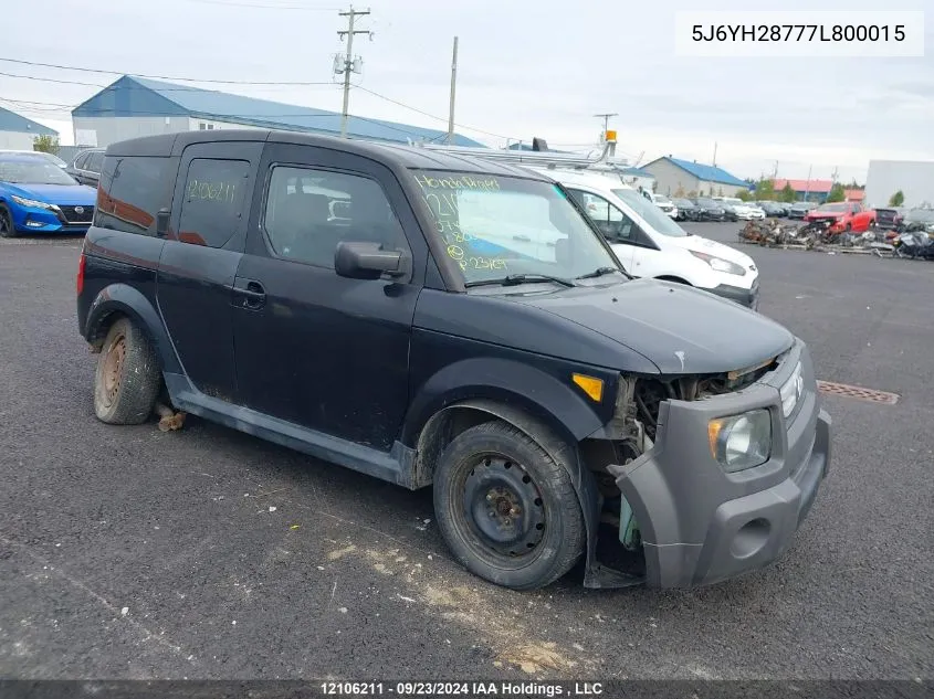 2007 Honda Element VIN: 5J6YH28777L800015 Lot: 12106211