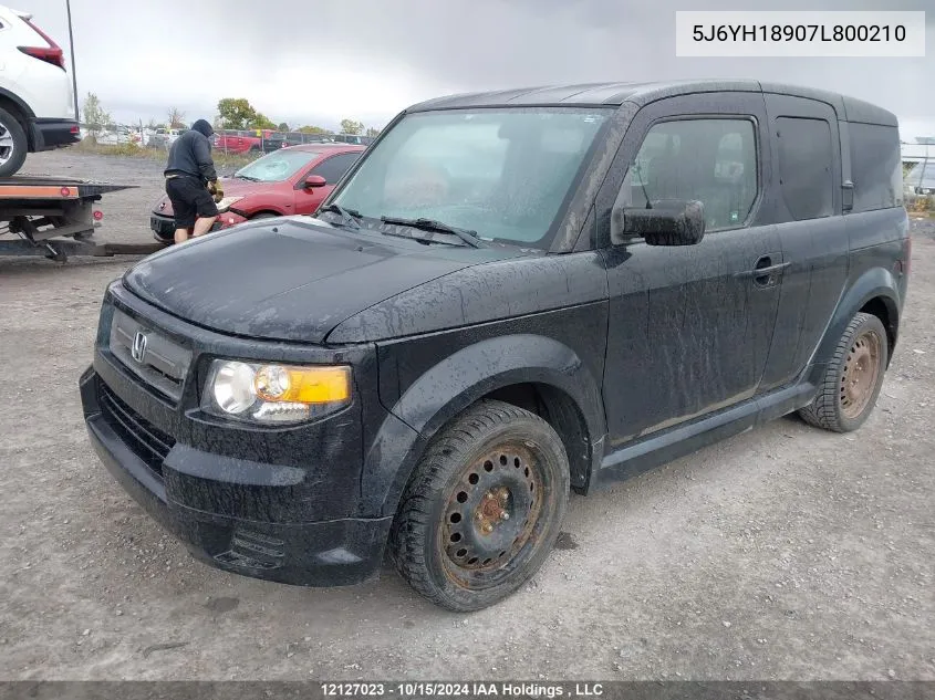 2007 Honda Element VIN: 5J6YH18907L800210 Lot: 12127023