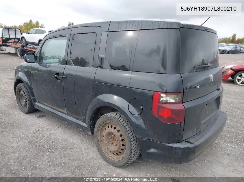 2007 Honda Element VIN: 5J6YH18907L800210 Lot: 12127023