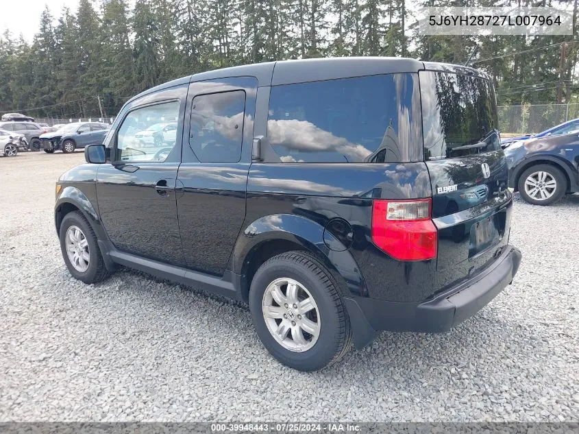 2007 Honda Element Ex VIN: 5J6YH28727L007964 Lot: 39948443