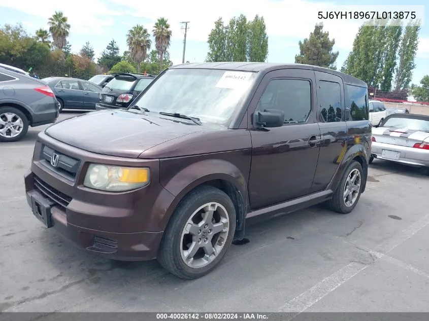 2007 Honda Element Sc VIN: 5J6YH18967L013875 Lot: 40026142