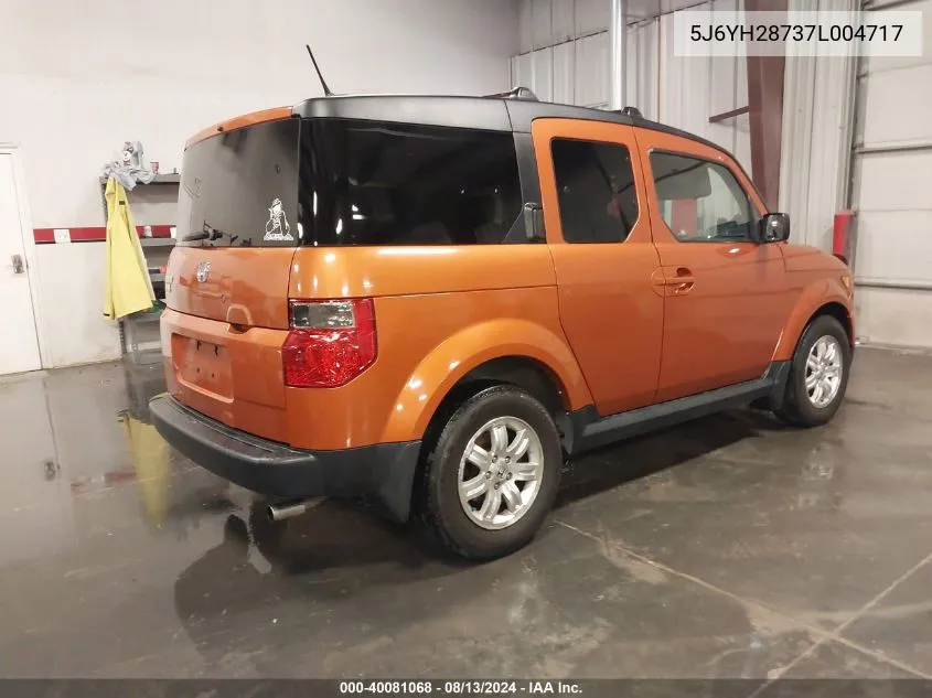 2007 Honda Element Ex VIN: 5J6YH28737L004717 Lot: 40081068