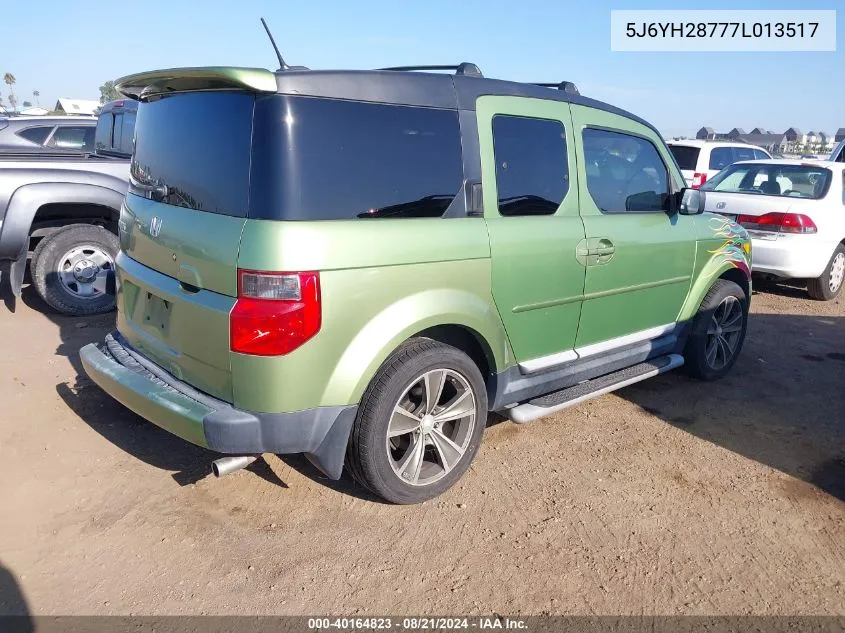 2007 Honda Element Ex VIN: 5J6YH28777L013517 Lot: 40164823