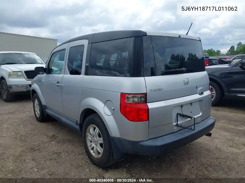 5J6YH18717L011062 2007 Honda Element Ex