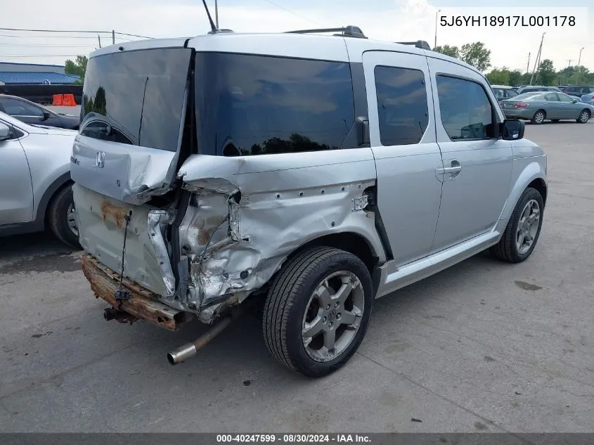 5J6YH18917L001178 2007 Honda Element Sc