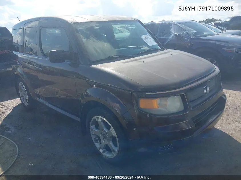 2007 Honda Element Sc VIN: 5J6YH17917L009895 Lot: 40394183