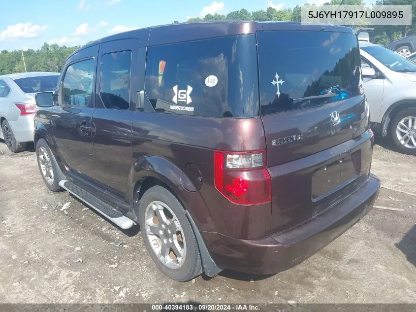 2007 Honda Element Sc VIN: 5J6YH17917L009895 Lot: 40394183