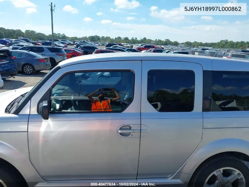 2007 Honda Element Sc VIN: 5J6YH18997L000862 Lot: 40477634