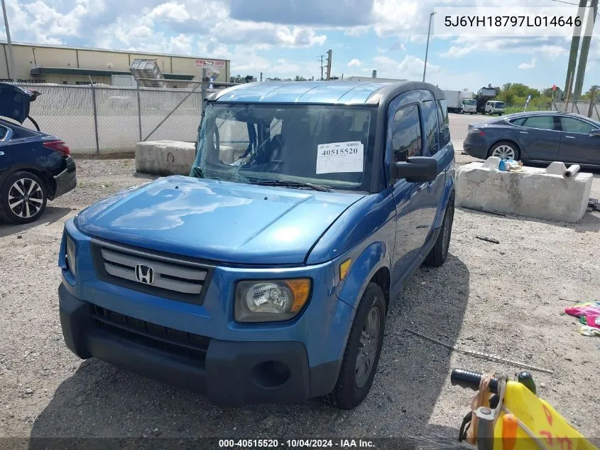 2007 Honda Element Ex VIN: 5J6YH18797L014646 Lot: 40515520