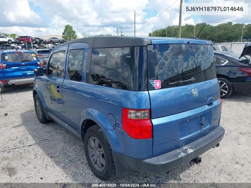 2007 Honda Element Ex VIN: 5J6YH18797L014646 Lot: 40515520